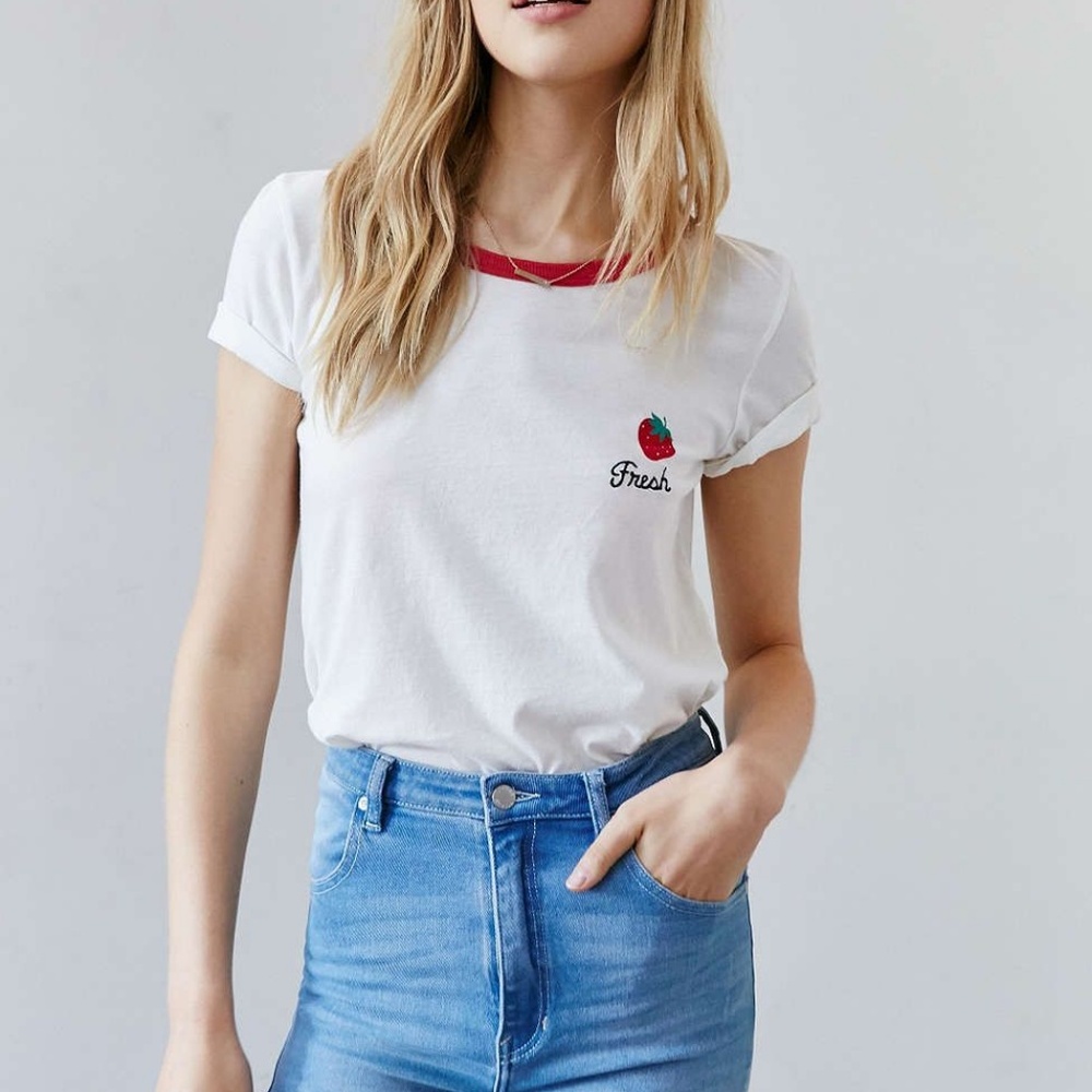 Urban Outfitters Fresh Ringer Tee - Picture 1 of 6
